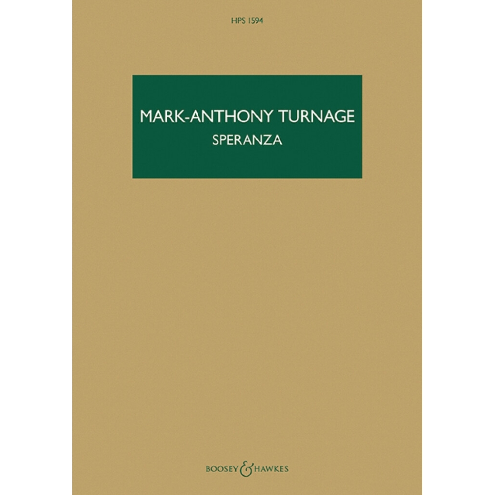 Turnage, Mark-Anthony - Speranza HPS 1594