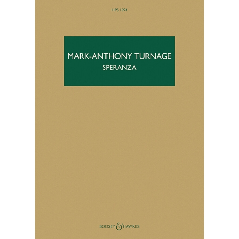 Turnage, Mark-Anthony - Speranza HPS 1594