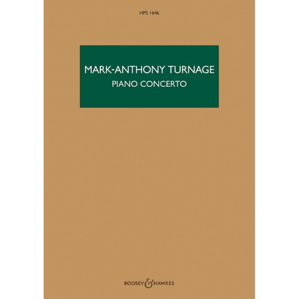 Turnage, Mark-Anthony - Piano Concerto HPS 1646