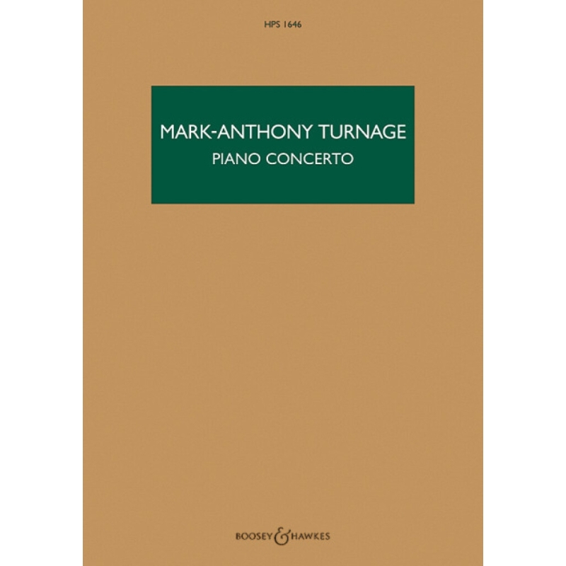 Turnage, Mark-Anthony - Piano Concerto HPS 1646