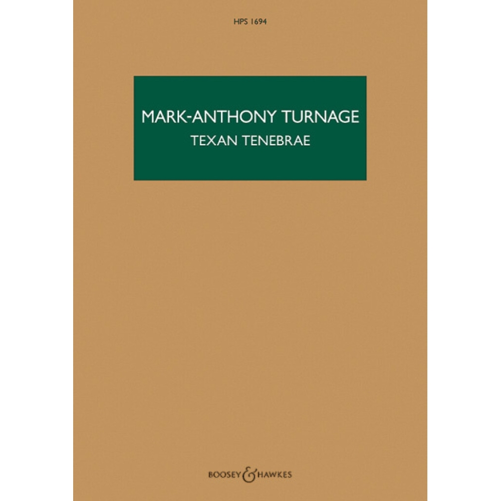 Turnage, Mark-Anthony - Texan Tenebrae HPS 1694