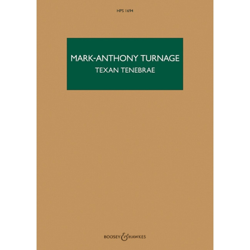 Turnage, Mark-Anthony - Texan Tenebrae HPS 1694