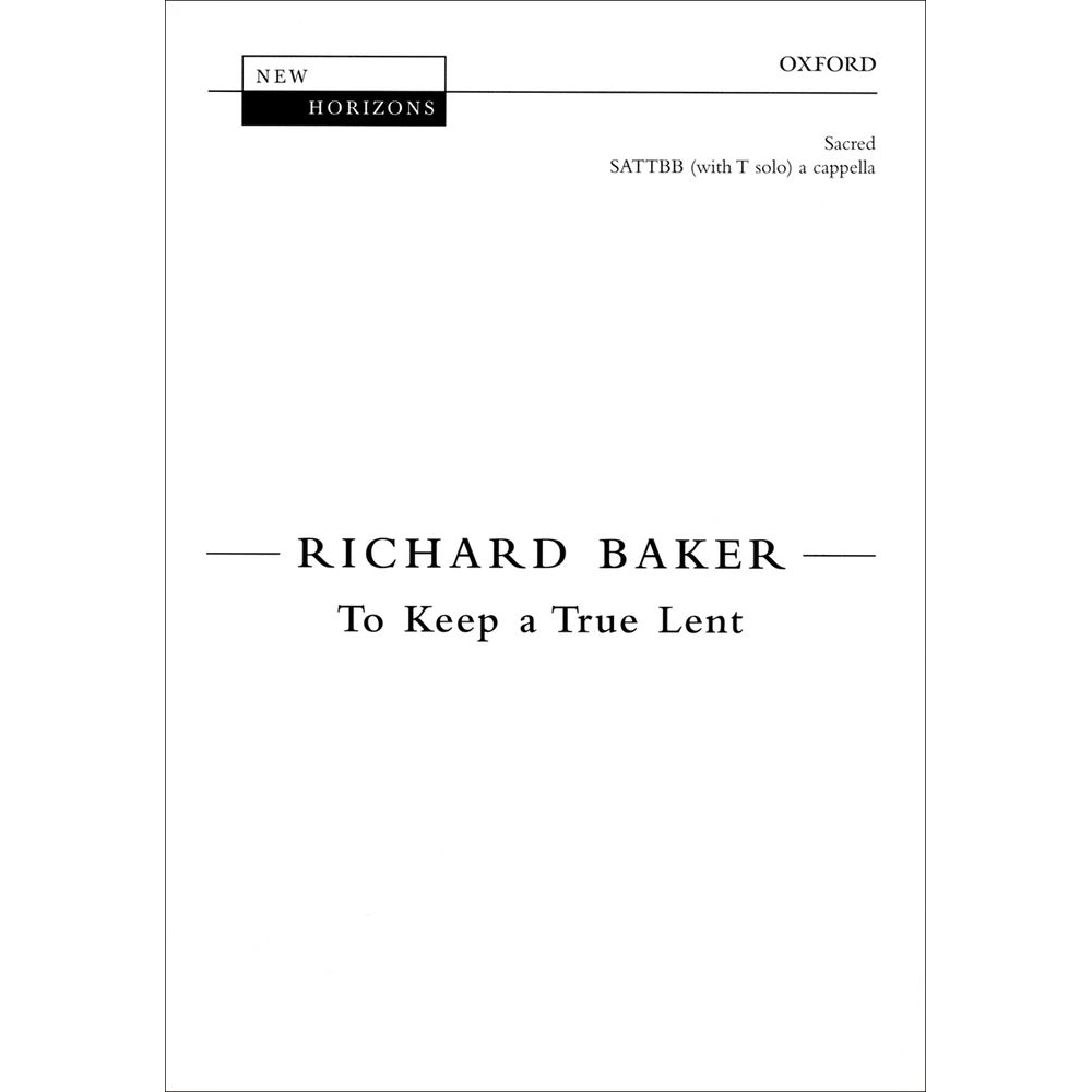 To Keep a True Lent - Baker, Richard