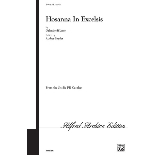 Lasso, Orlando - Hosanna in...
