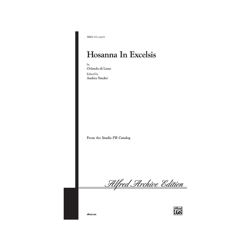 Lasso, Orlando - Hosanna in Excelsis