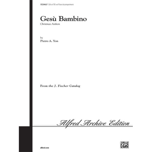 Yon, Pietro - Gesu Bambino...