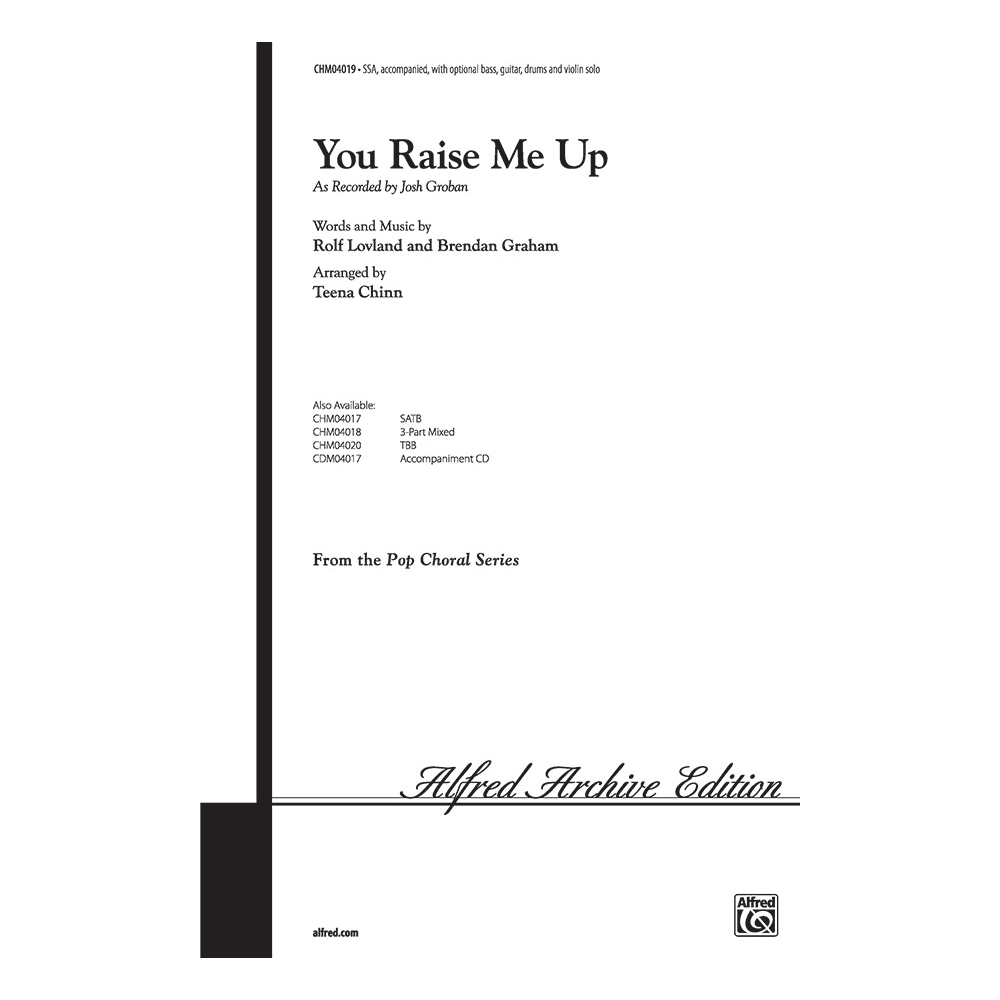 You Raise Me Up (SSA Pop Series)