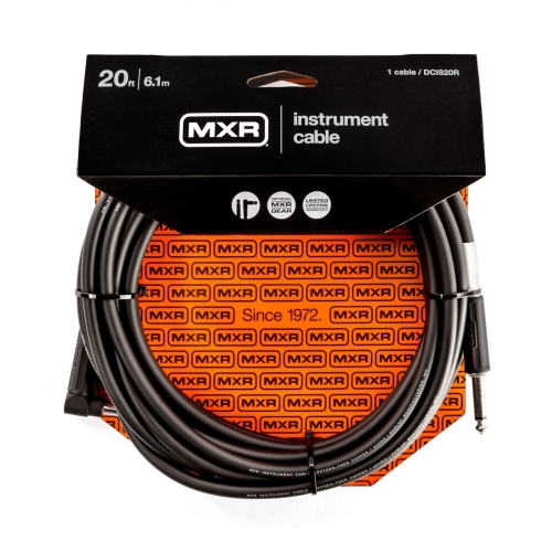 MXR 6.1m Right Angled to Straight Instrument Cable