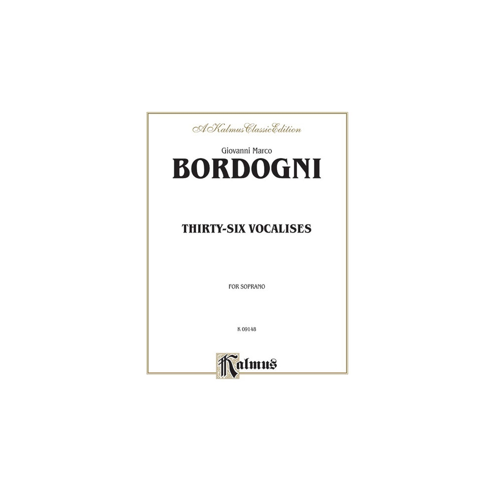 Bordogni, Marco - Thirty-six Vocalises in Modern Style (Spicker)