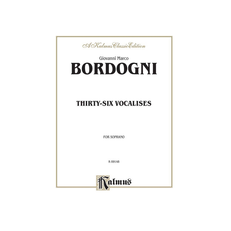 Bordogni, Marco - Thirty-six Vocalises in Modern Style (Spicker)