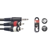 Stagg 3m Mini Jack to RCA Y Cable