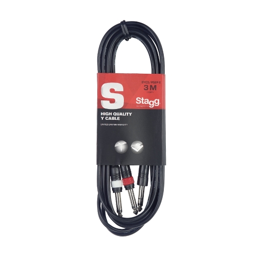 Stagg 3m Jack to Jack Y Cable