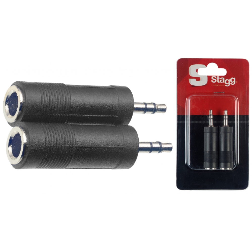 Stagg Female to Male TRS Jack Adapter x 2