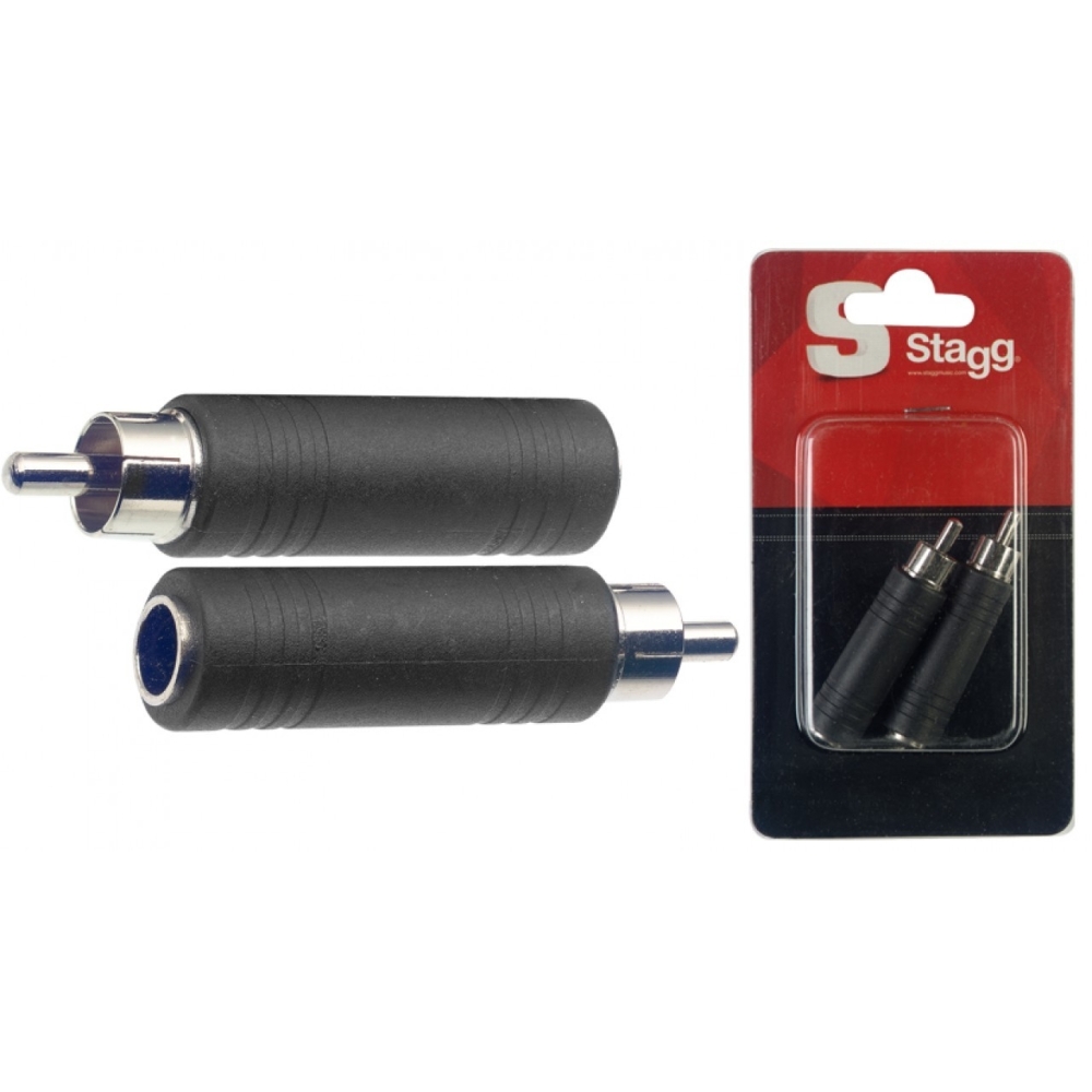 Stagg 2 x Female Jack to Male RCA Adapter
