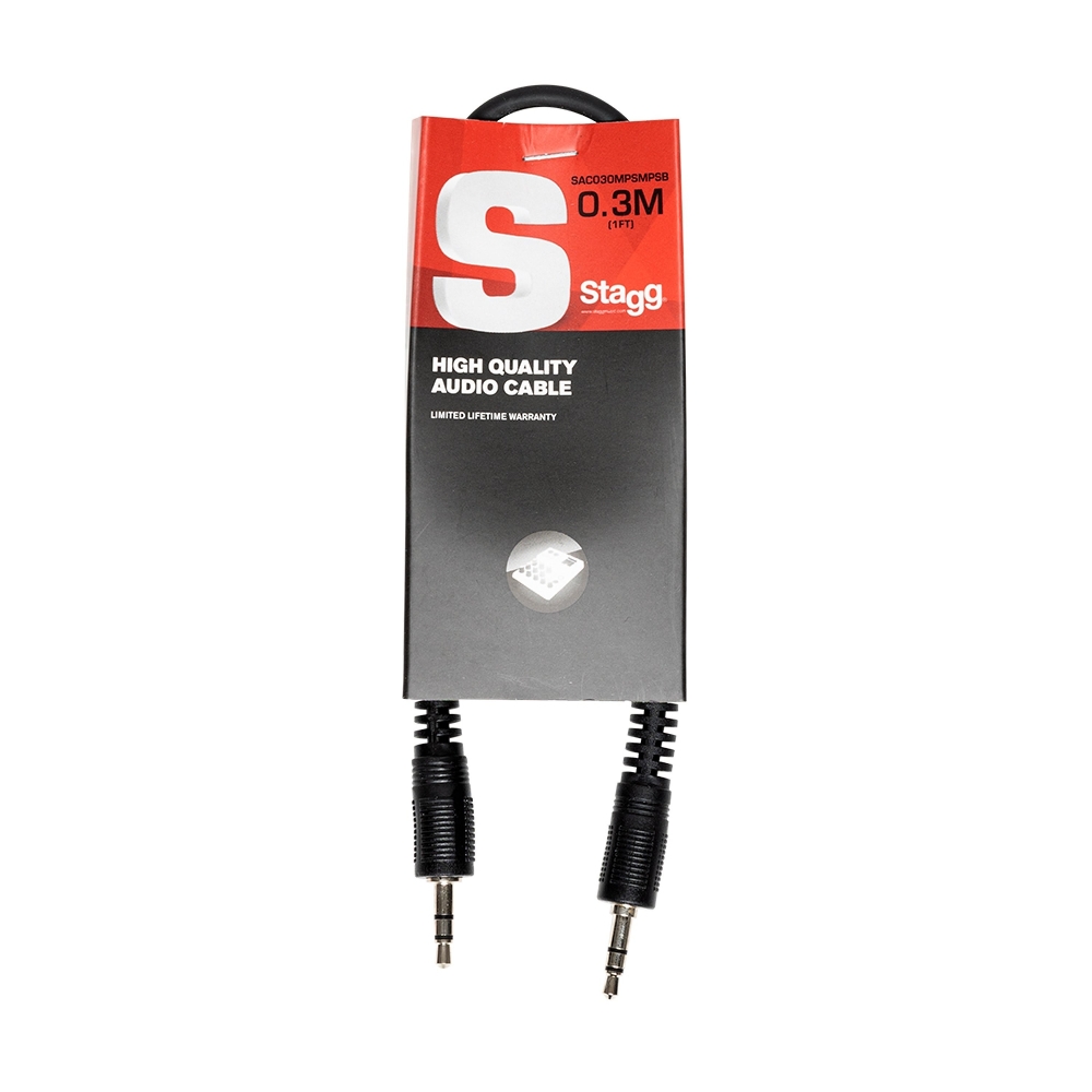 Stagg 30cm Stereo Mini Jack Cable