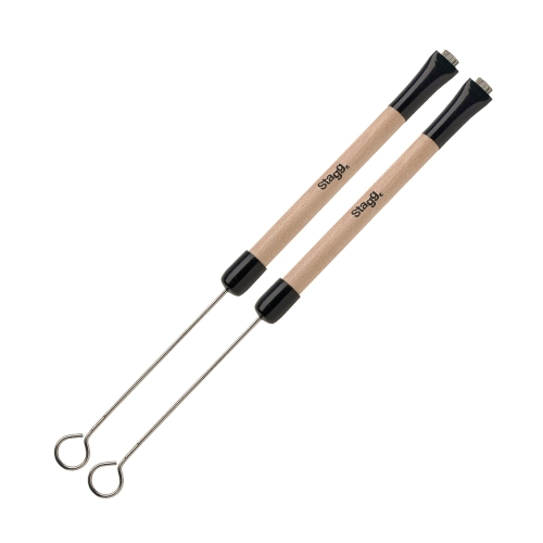 Stagg Telescopic Wire Brushes Maple Handle