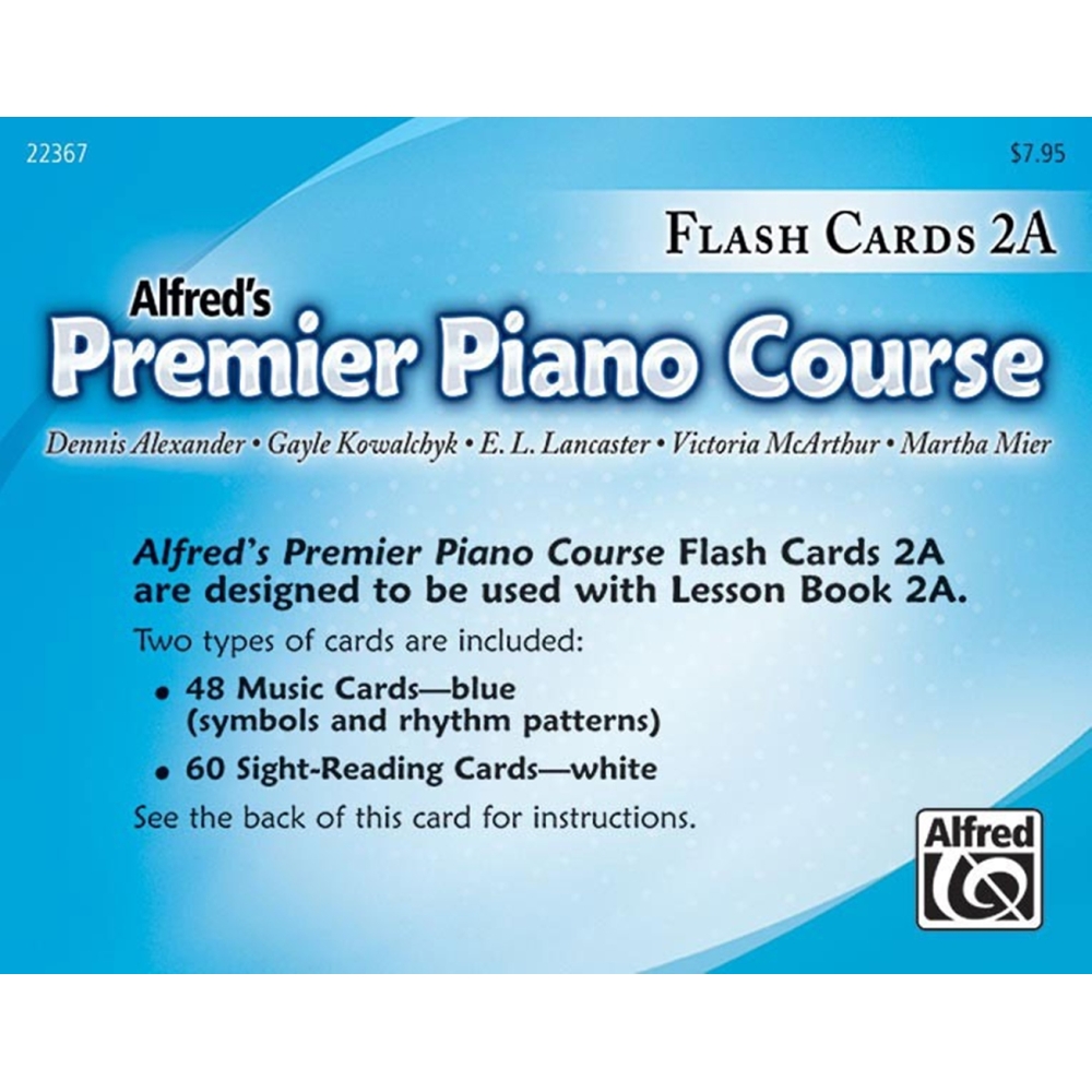 Premier Piano Course: Flashcards 2A