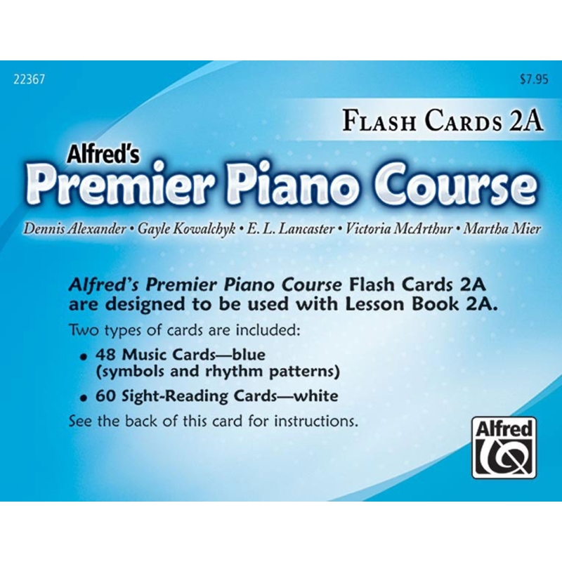 Premier Piano Course: Flashcards 2A