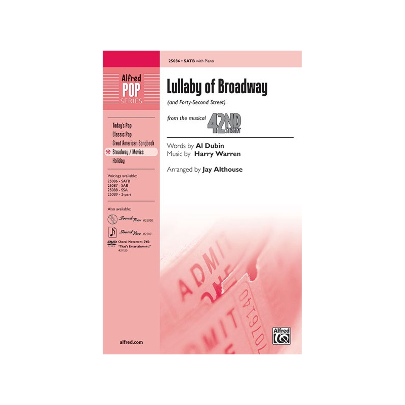Lullaby of Broadway (42ndStreet) SATB