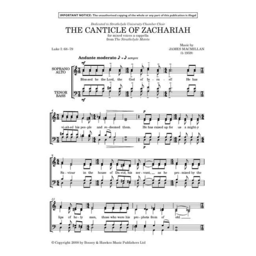 MacMillan, James - The Canticle of Zachariah