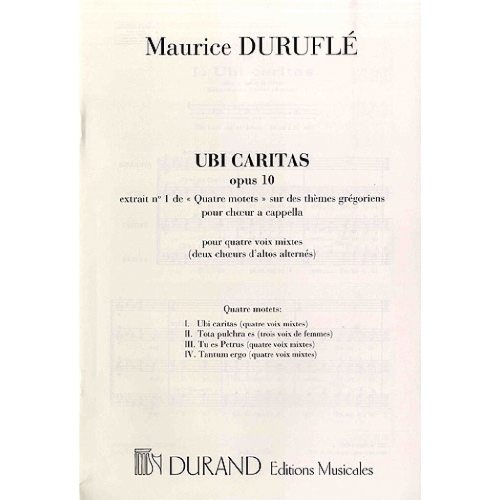 Duruflé, Maurice - Ubi Caritas