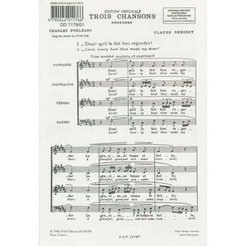 Debussy, Claude - Trois...