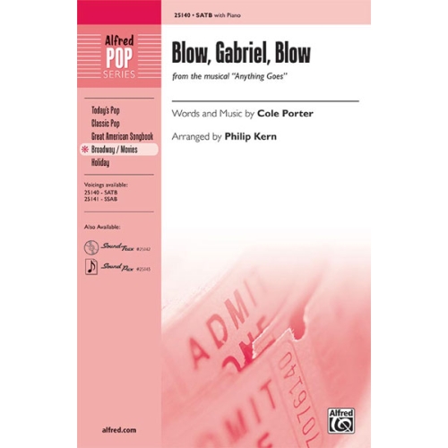 Blow Gabriel, Blow (Anything Goes) SATB