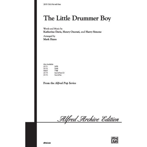 The Little Drummer Boy SSA/2-part