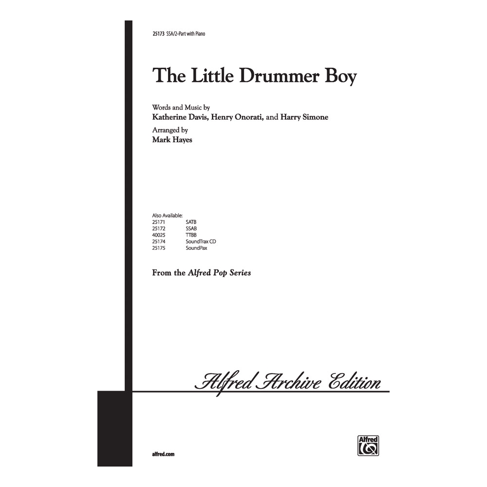 The Little Drummer Boy SSA/2-part