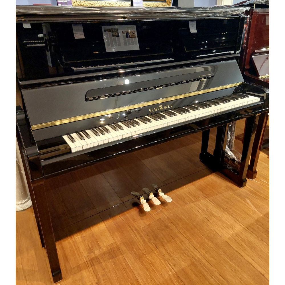 Schimmel C126T Upright Piano in Black Polyester