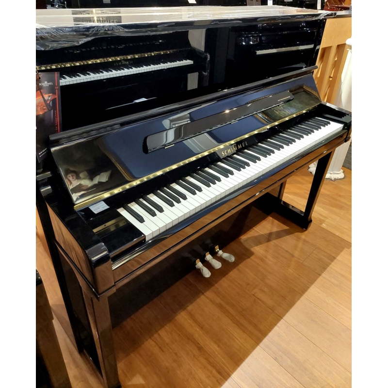 Schimmel K125T Upright Piano in Black Polyester