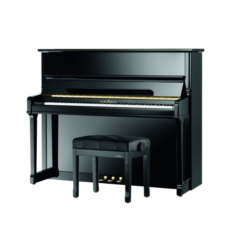 Schimmel K125T Upright Piano in Black Polyester