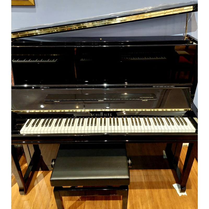 Schimmel K132T Upright Piano in Black Polyester