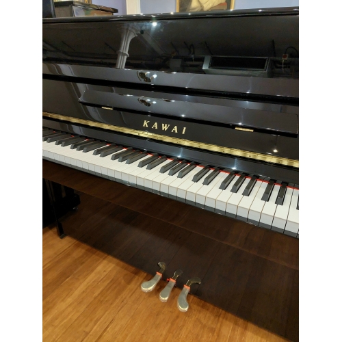 Kawai K15E Upright Piano in Black Polyester