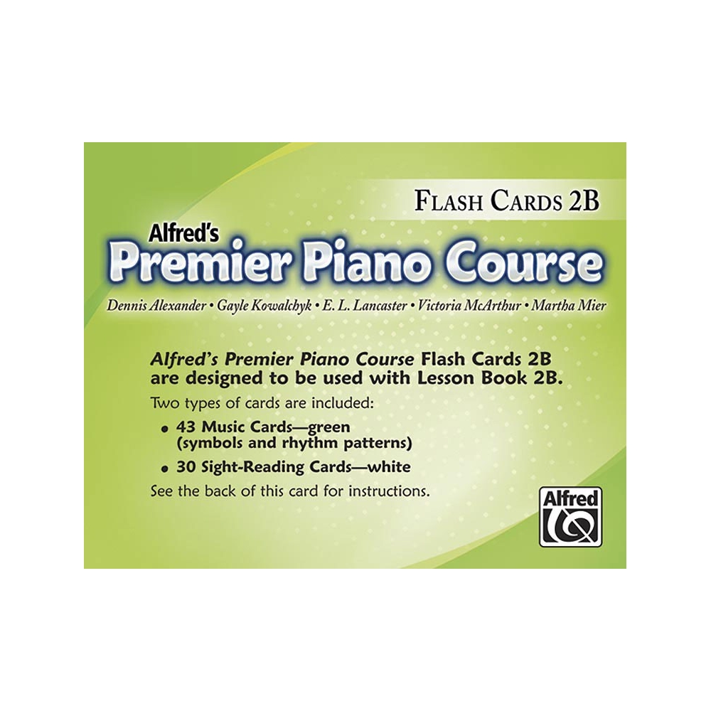 Alfred's Premier Piano Course Lesson 2B Flashcards