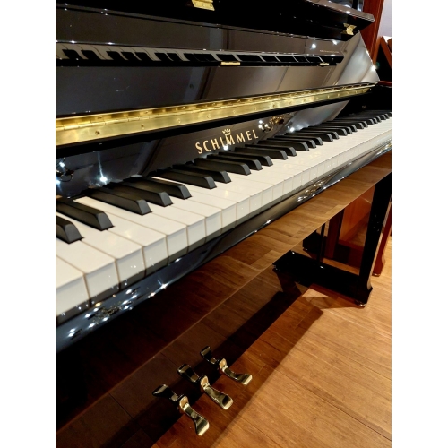 Schimmel C116TT TwinTone™ 'Silent' Upright Piano in Black Polyester