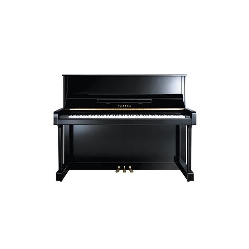 Yamaha B3 Upright Piano in Polished Ebony with Brass Fittings