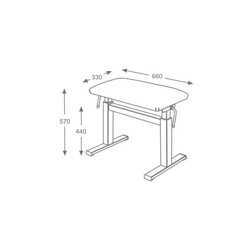 Hidrau Paris Academy BM44HP Pneumatic Stool