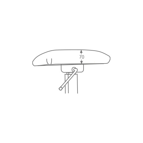 Hidrau Frankfurt Academy BM41HPKN Single Pneumatic Stool