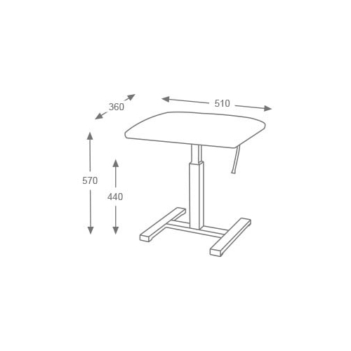 Hidrau Frankfurt Academy BM41HPKN Single Pneumatic Stool