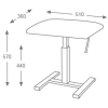 Hidrau Frankfurt Academy BM41HPKN Single Pneumatic Stool