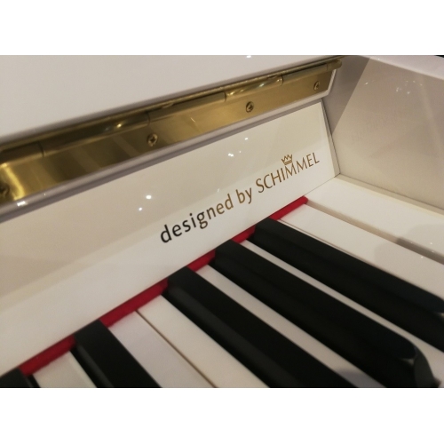 Fridolin Schimmel F121T Upright Piano in White Polyester