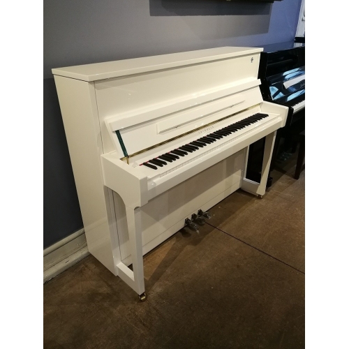 Fridolin Schimmel F121T Upright Piano in White Polyester