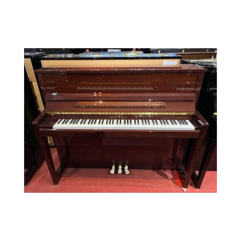 Schimmel C121EM Elegance Manhattan Upright Piano in Mahogany Polyester