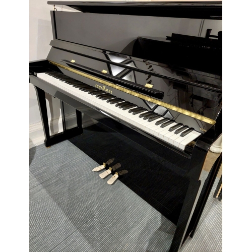 Schimmel C121T Upright Piano in Black Polyester