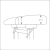 Hidrau Chicago Academy BM45H Ergonomic Top Duet Pneumatic Stool