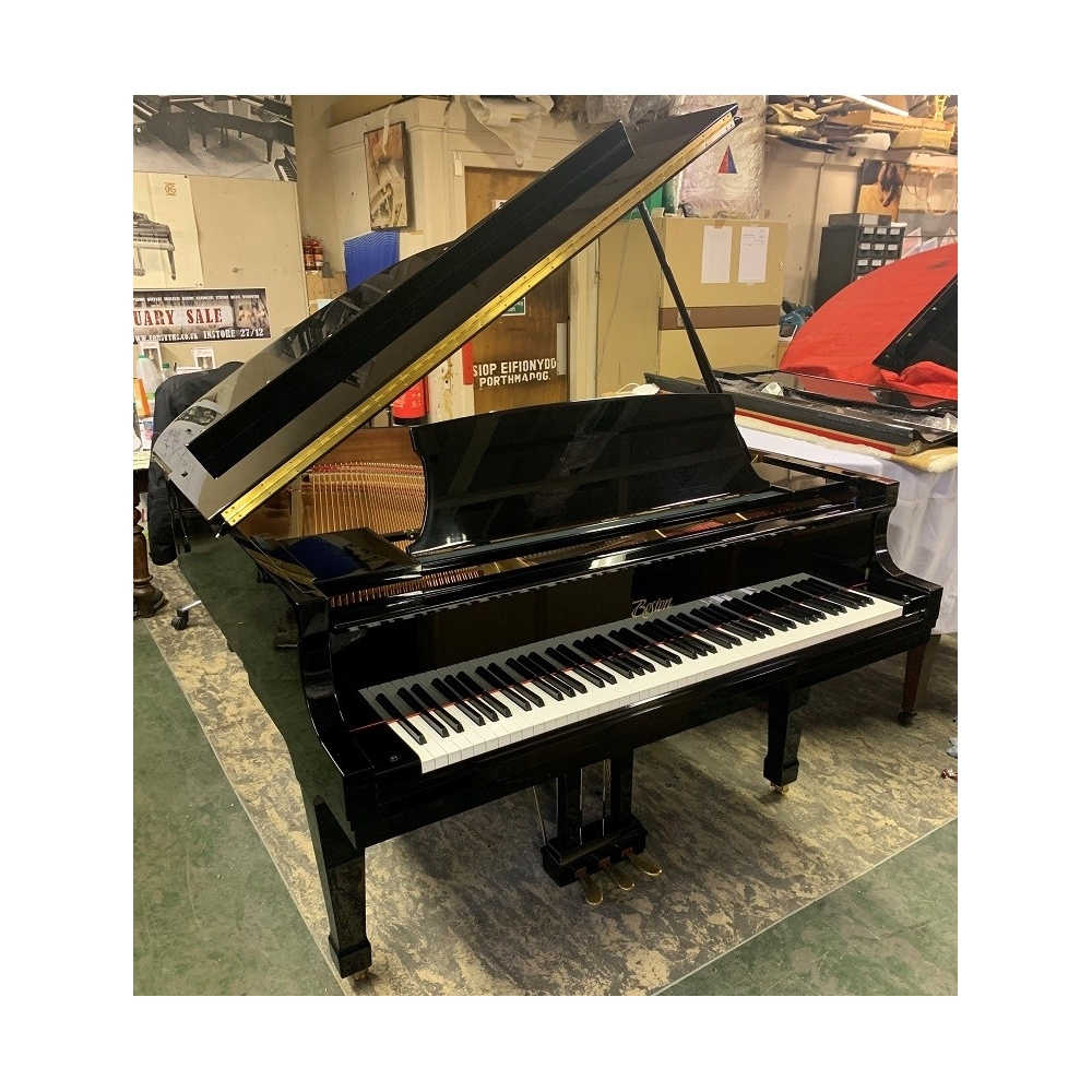 SOLD: Pre-owned Steinway Boston 156 Grand Piano in Black Polyester