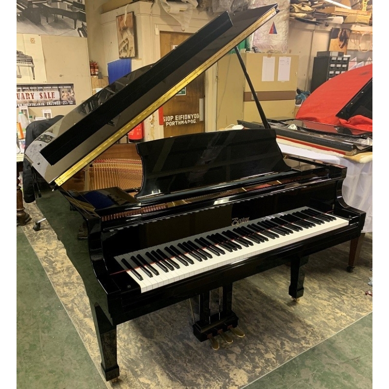 SOLD: Pre-owned Steinway Boston 156 Grand Piano in Black Polyester