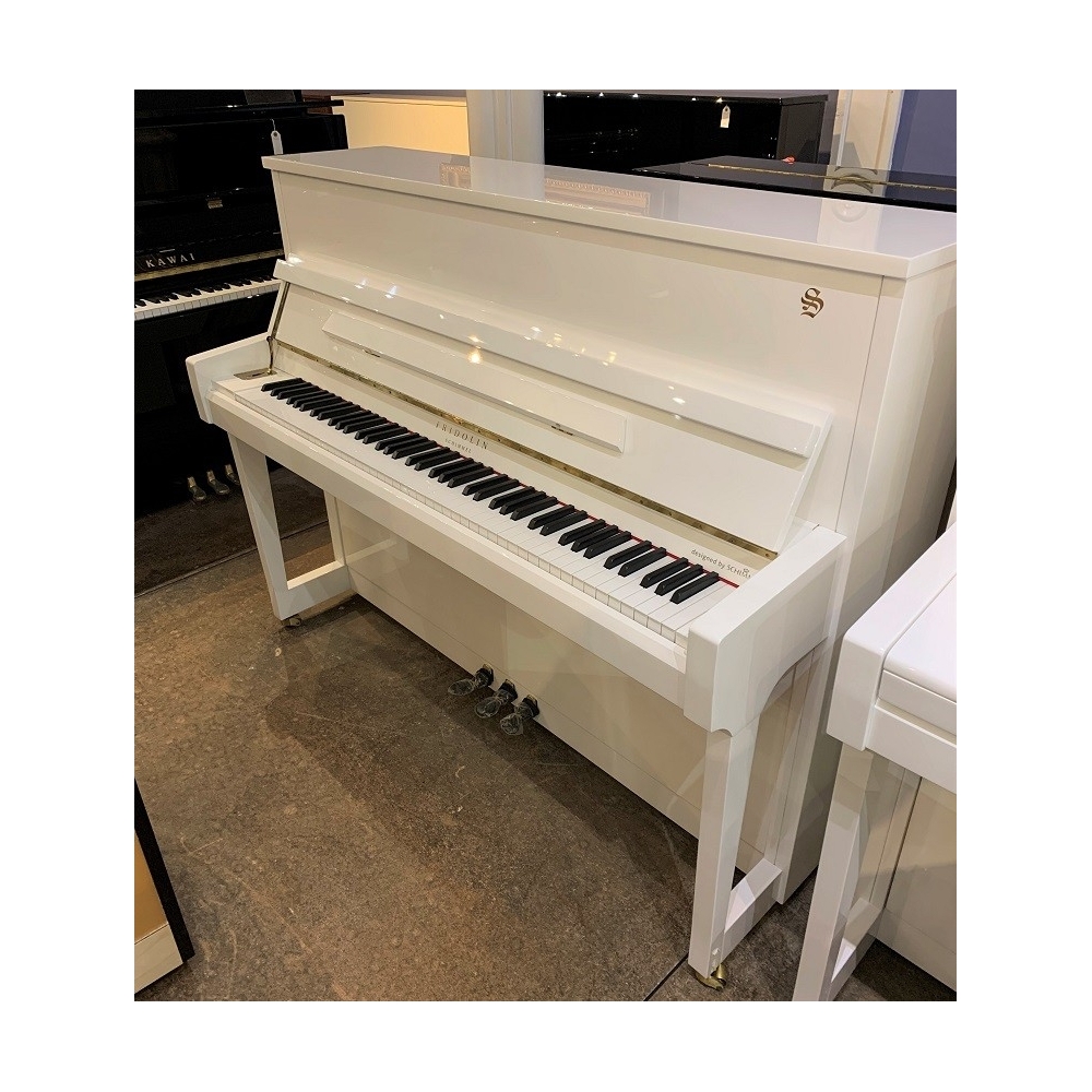 Fridolin Schimmel F116T Upright Piano in White Polyester