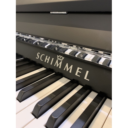 Limited Edition Schimmel C121EM Black Super Matte Upright Piano